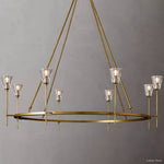 Torche Classic Glass Round Chandelier 58"