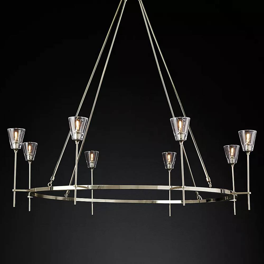 Torche Round Chandelier 58"