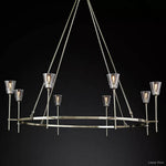 Torche Classic Glass Round Chandelier 58"