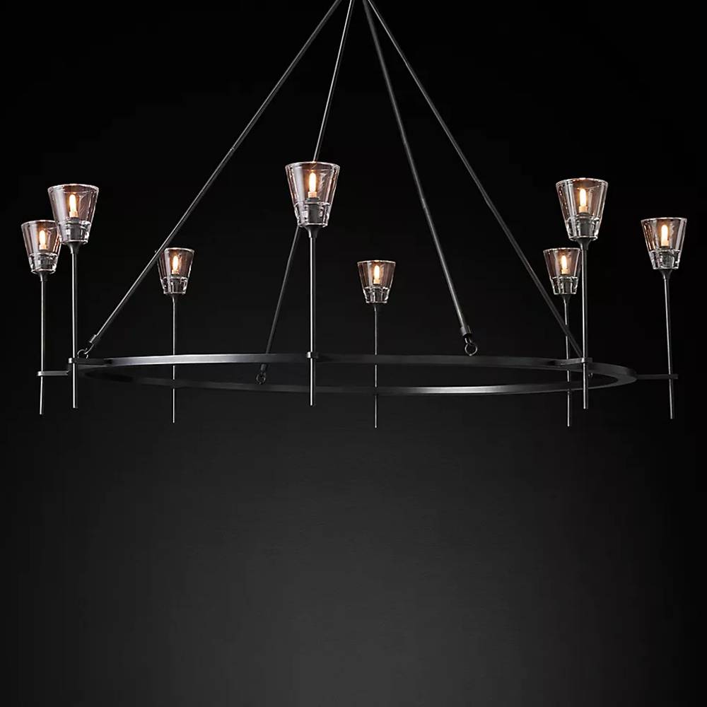 Torche Round Chandelier 58"