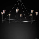 Torche Classic Glass Round Chandelier 58"