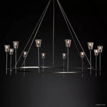 Torche Classic Glass Round Chandelier 70"