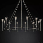 Torche Classic Glass Round Chandelier 70"