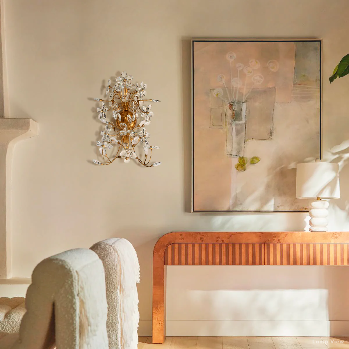 Fiore Garden Petal Twig Wall Sconce