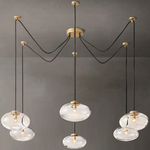 Cabrette Pristine Glass Suspended Chandelier 84"