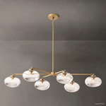 Cabrette Pristine Glass Mobile Linear Chandelier
