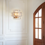 Ghiaccio Hooked Glass Wall Sconces