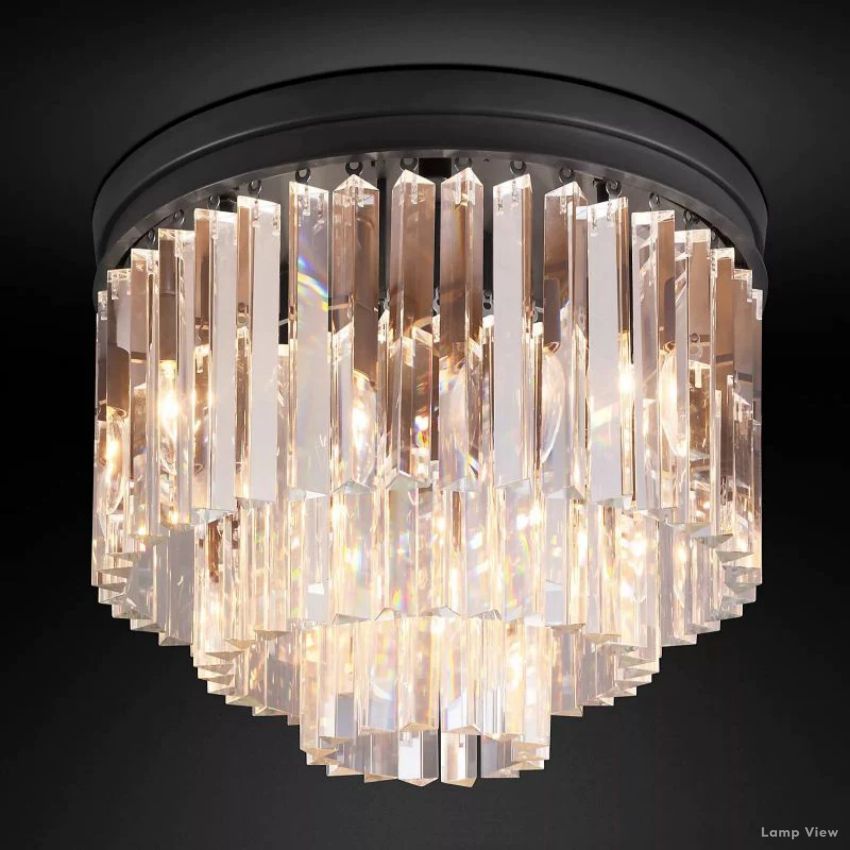Odeon Layered Crystal Flush Mount