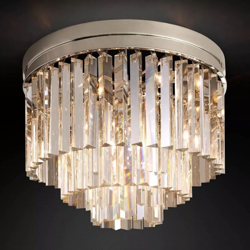Odeon Layered Crystal Flush Mount
