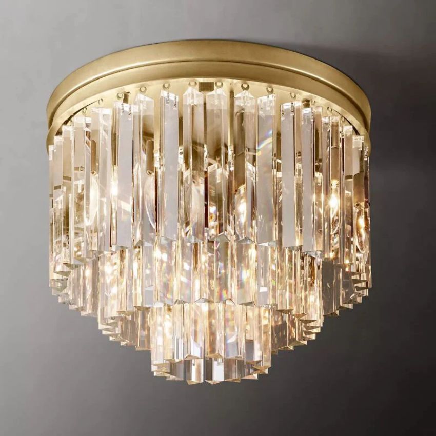 Odeon Layered Crystal Flush Mount
