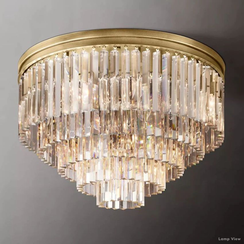 Odeon Layered Crystal Flush Mount