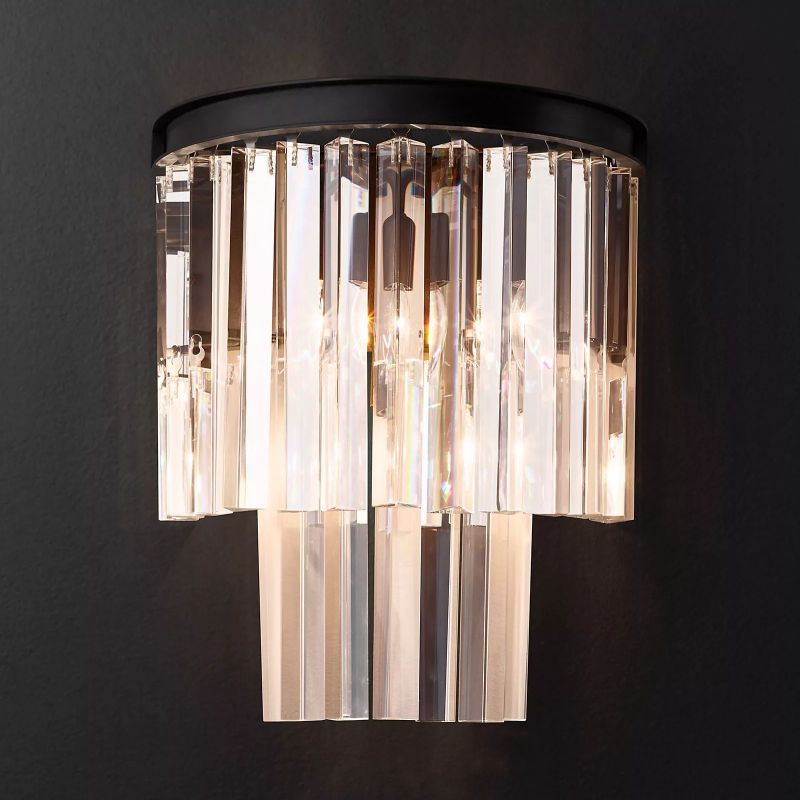 Odeon Layered Crystal Wall Sconce