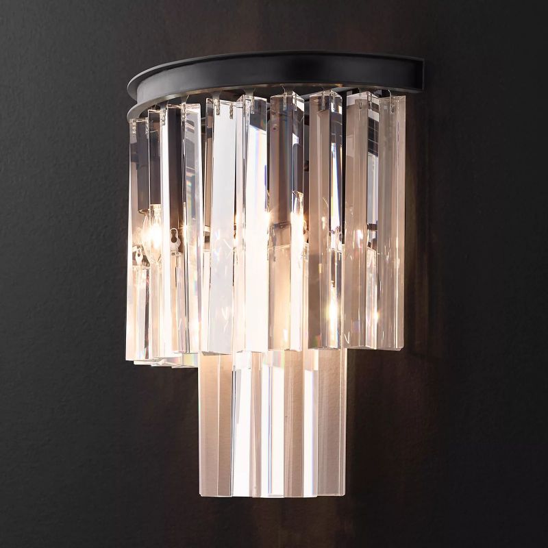 Odeon Layered Crystal Wall Sconce