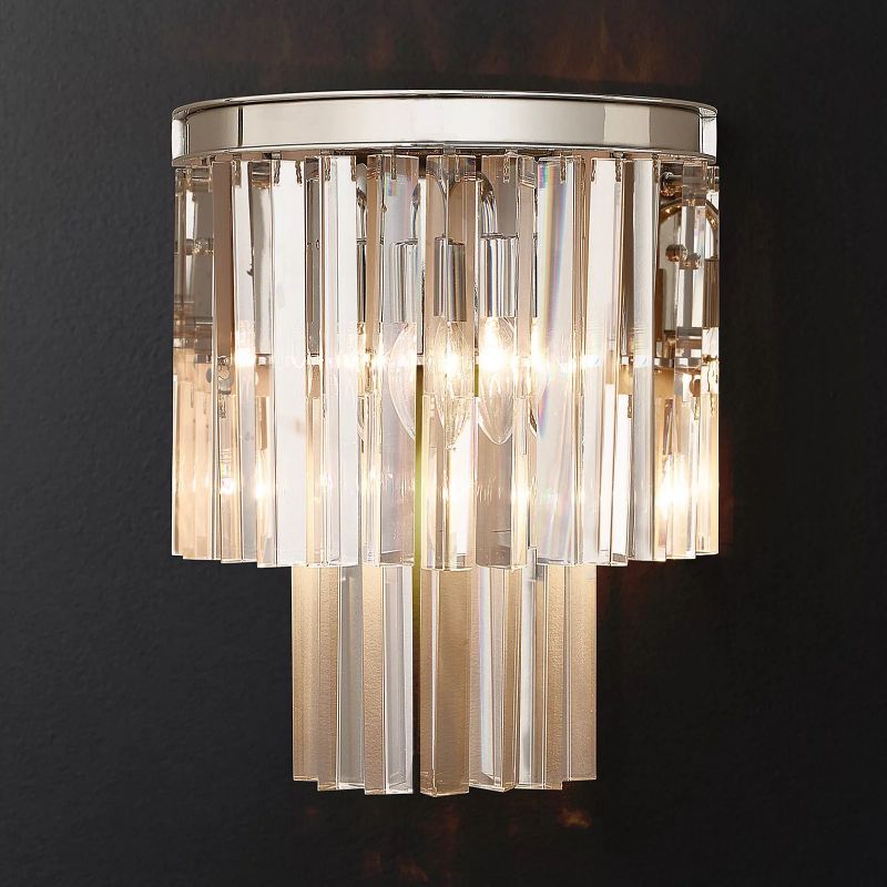 Odeon Layered Crystal Wall Sconce
