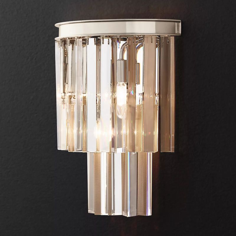 Odeon Layered Crystal Wall Sconce