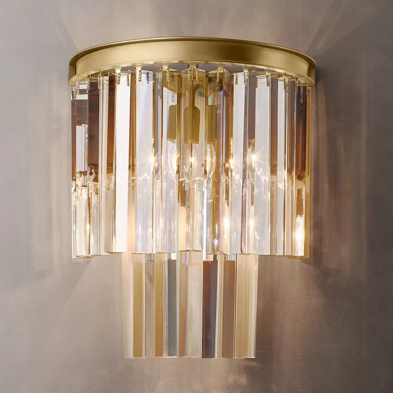 Odeon Layered Crystal Wall Sconce