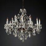 Rococo Garland Crystal Round Chandelier 33"
