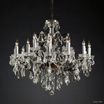 Rococo Garland Crystal Round Chandelier 33"