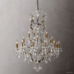 Rococo Garland Crystal Round Chandelier 40"