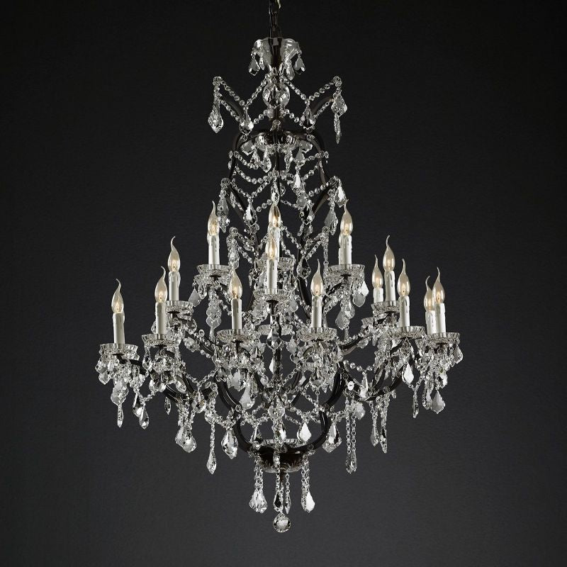 Rococo Round Chandelier 40"