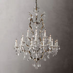 Rococo Garland Crystal Round Chandelier 40"