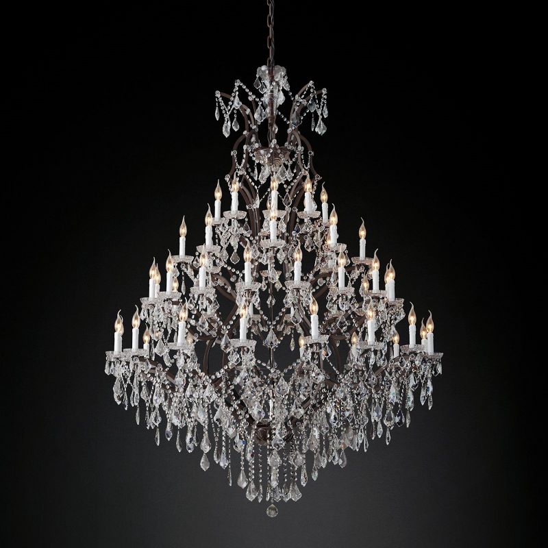 Rococo Round Chandelier 60"