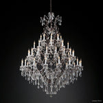 Rococo Garland Crystal Round Chandelier 60"