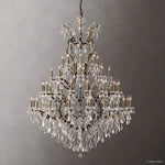 Rococo Garland Crystal Round Chandelier 60"