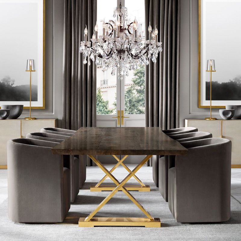 Rococo Garland Crystal Round Chandelier 60"