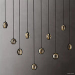 Eclatant Inset Crystal Linear Chandelier 72"