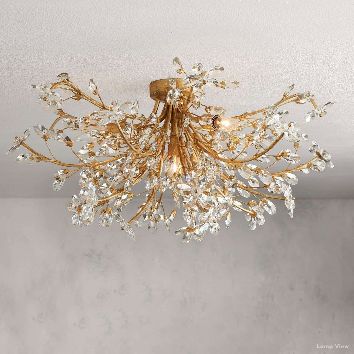 Fiore Bloom Leaf Crown Flush Mount