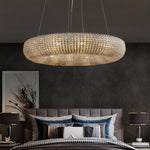 Halo Luminous Crystal Round Chandelier 72"