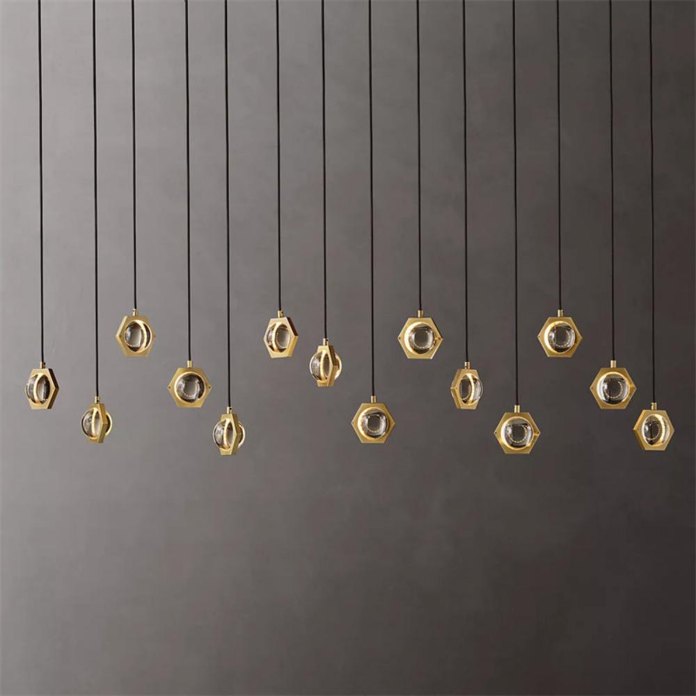 Eclatant Linear Chandelier 54"