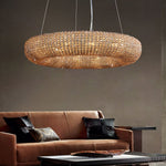 Halo Luminous Crystal Round Chandelier 32"