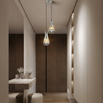 Rain Waterfall Glass Round Chandelier 5"