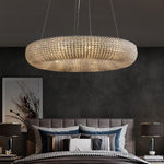 Halo Luminous Crystal Round Chandelier 41"