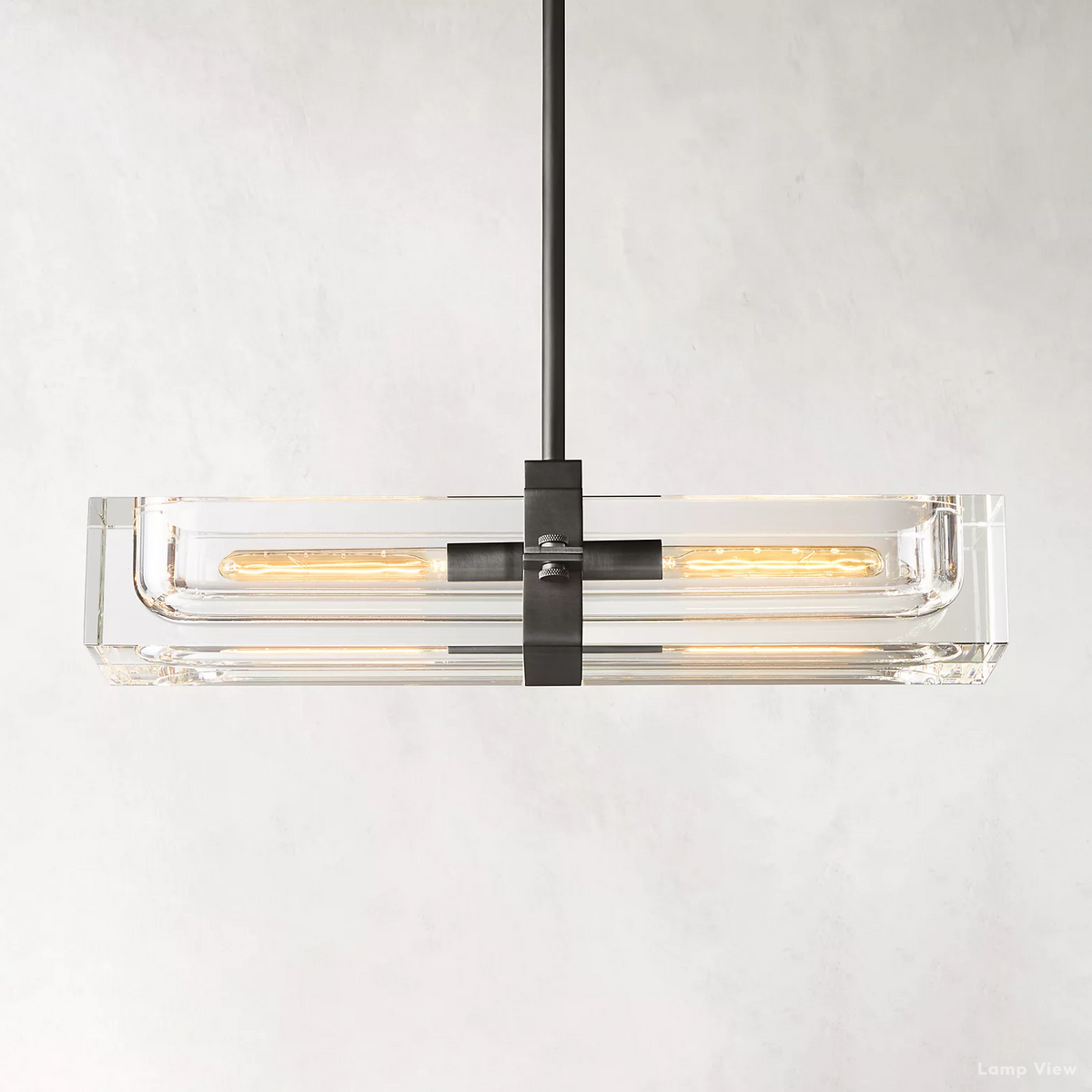Savile Recessed Crystal Linear Chandelier 24"