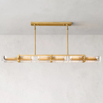 Savile Recessed Crystal Linear Chandelier 72"