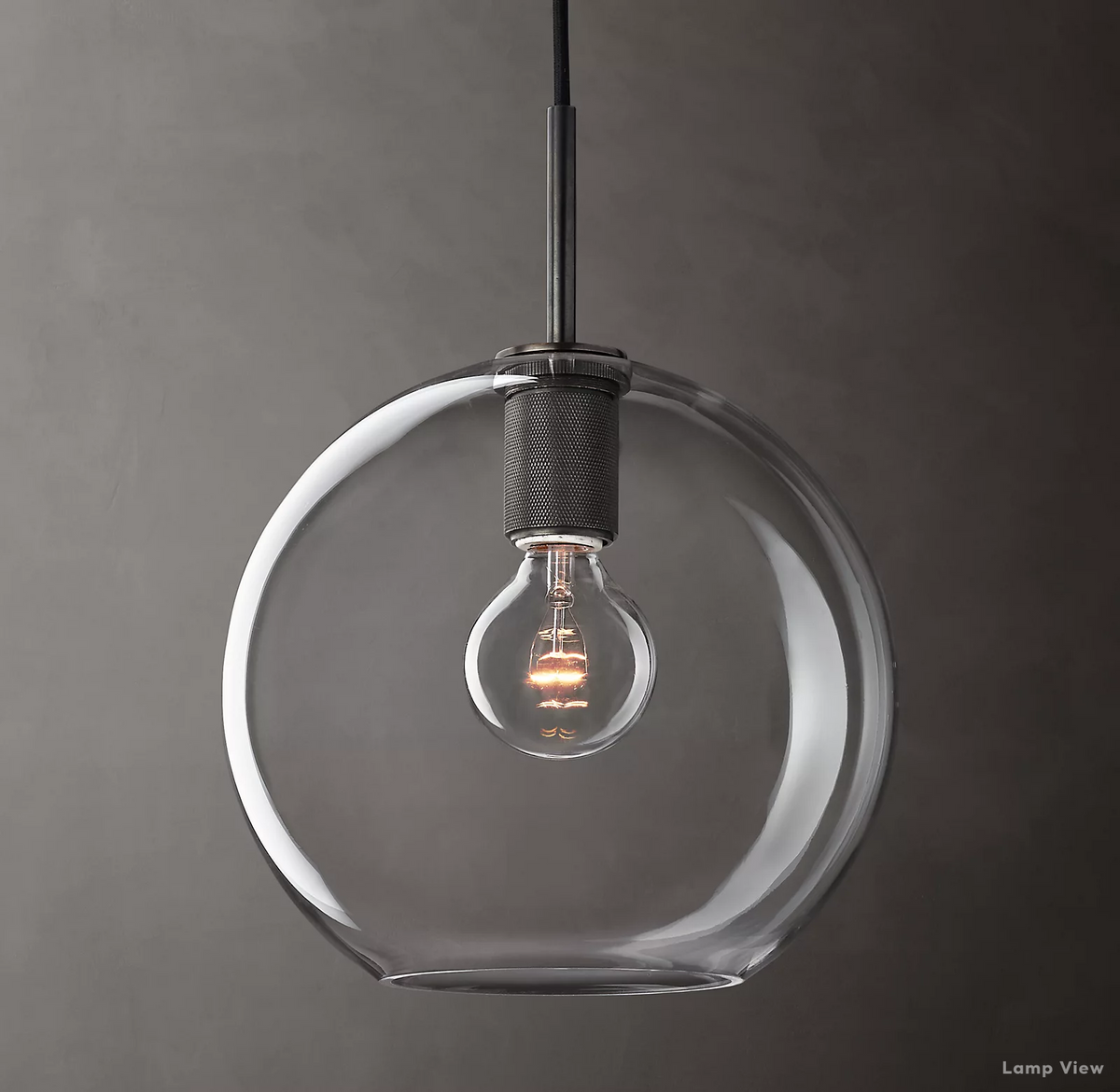 Utilitaire Globe Shade Pendant Light