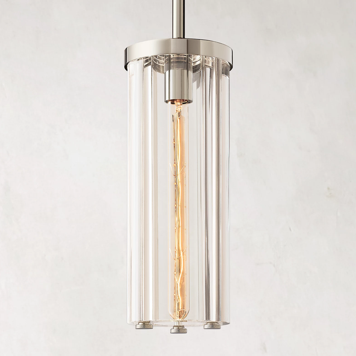 Savile Recessed Crystal Round Pendant Light