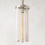 Savile Recessed Crystal Round Pendant Light