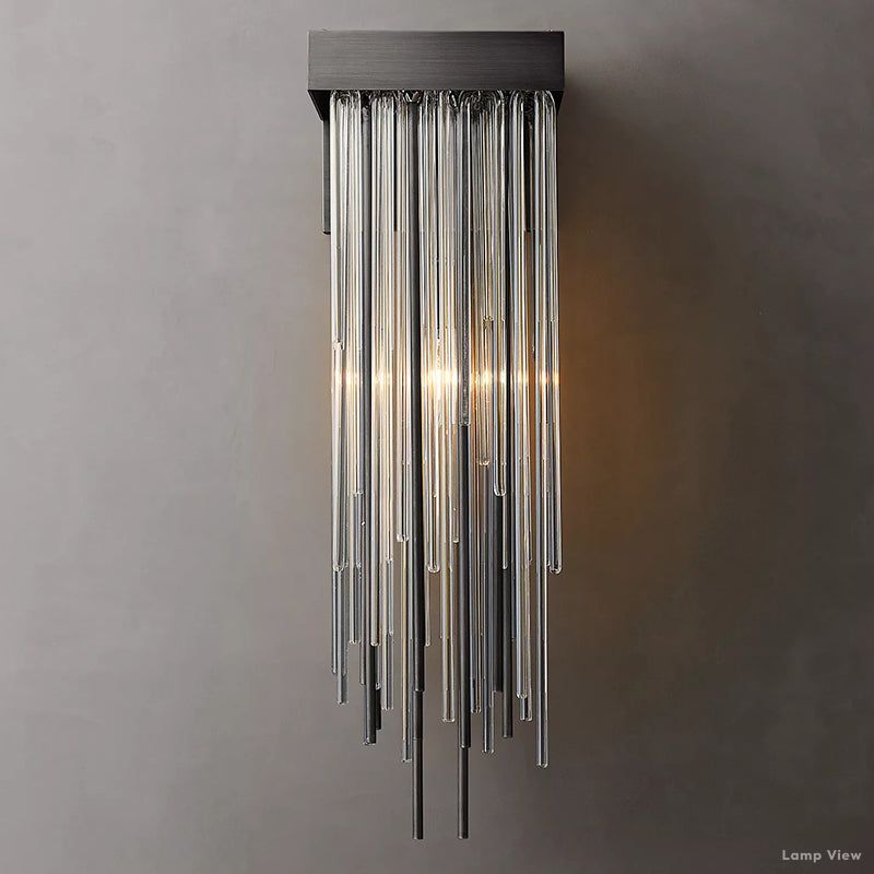 Cascada Tube Crystal Wall Sconce
