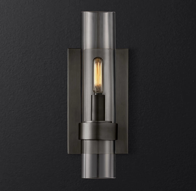 Ravelle Clear Glass Wall Sconce