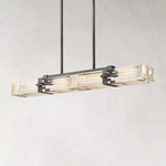 Savile Recessed Crystal Linear Chandelier 48"