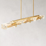 Savile Recessed Crystal Linear Chandelier 72"