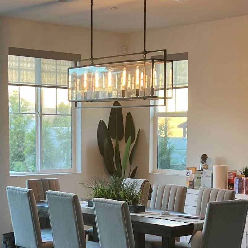 Beckman Rectangular Chandelier 72"