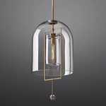 Fulcrum Cloche Glass Pendant Light