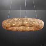 Halo Luminous Crystal Round Chandelier 32"
