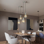 Rain Waterfall Glass Round Chandelier 5"