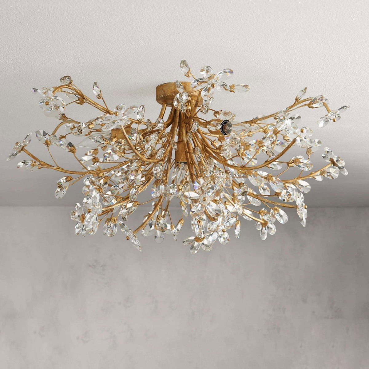 Fiore Bloom Leaf Crown Flush Mount